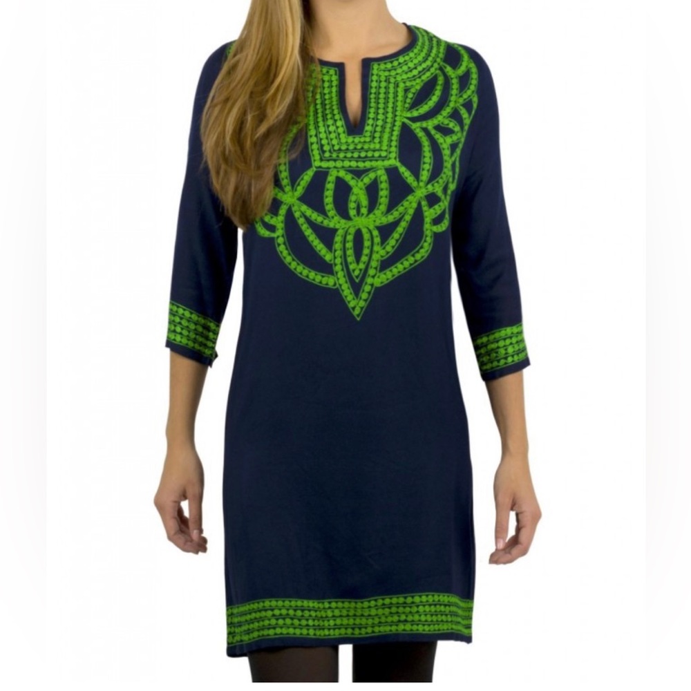 Gretchen Scott Designs Pashmina Cortina Tunic Dress Size L NWT